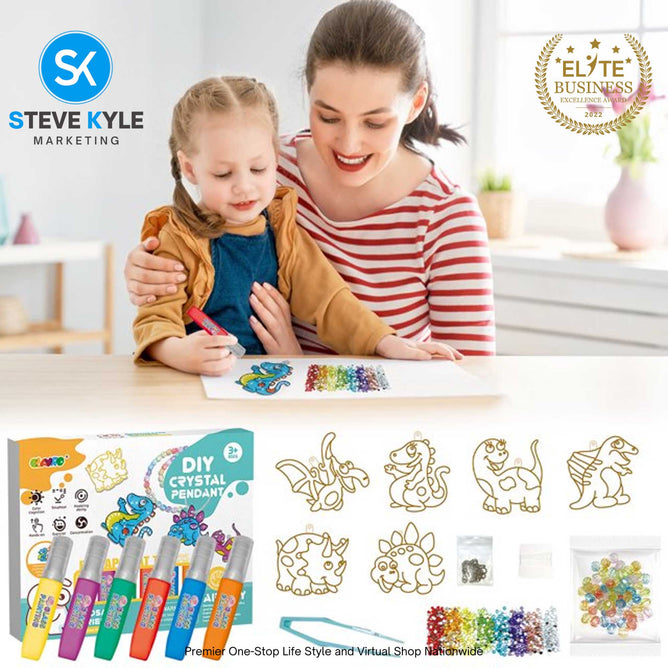 Children's Puzzle Handmade DIY Crystal Glue Painted Non Baked Graffiti Colored Glue Toys