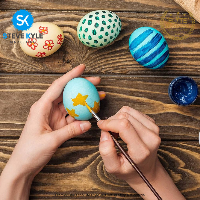 Fake Egg 12cm Egg Colorful DIY Easter Egg Kids Drawing