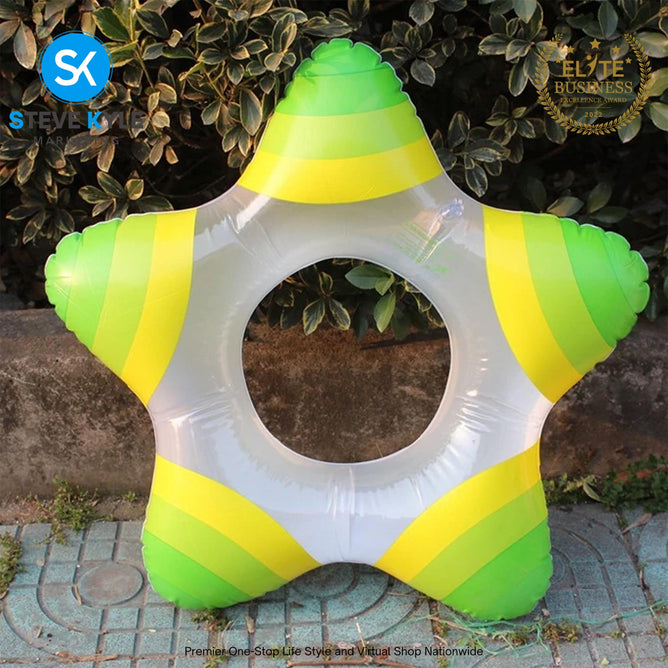 Star Swim Ring Inflatable Water Tubes Summer Time