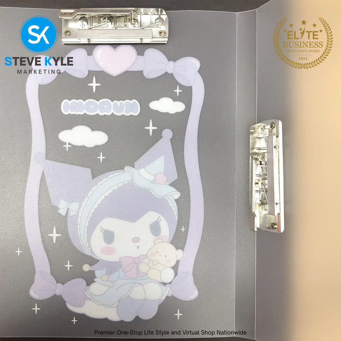 Sanrio Kawaii Clipfile Folder Creative Folder Student Stationary Writing School Supplies