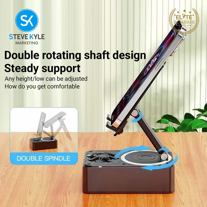 3-in-1 Portable Wireless Bluetooth Speaker with Wireless Mini Microphone