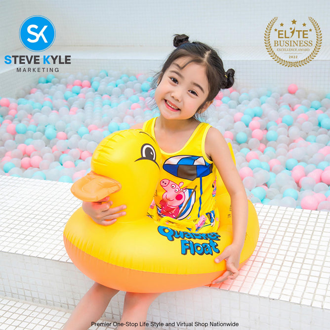 Quacker Baby Float See-Me-Sit Rider Inflatable Pool Floats for Kids