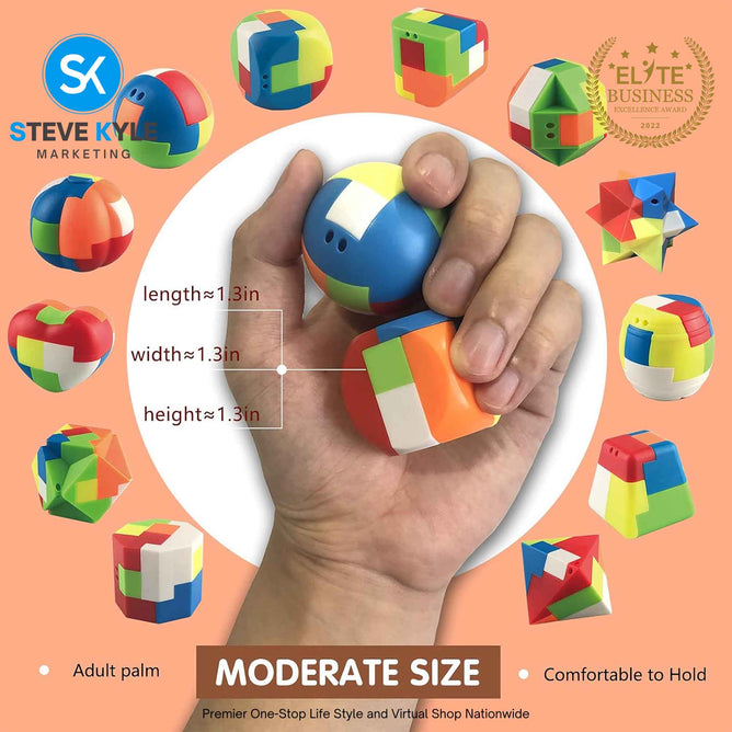 Brain Teaser Puzzles for Kids Teens and Adults Mind Game Puzzle Set Family Games Toys