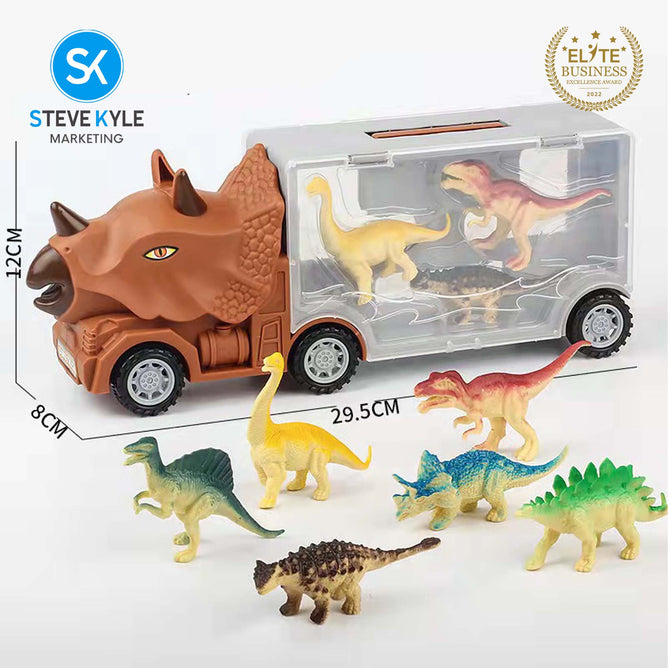 Dinosaur Toy Truck with 6pcs Dinosaurs Set High Quality Best Gift for Kids