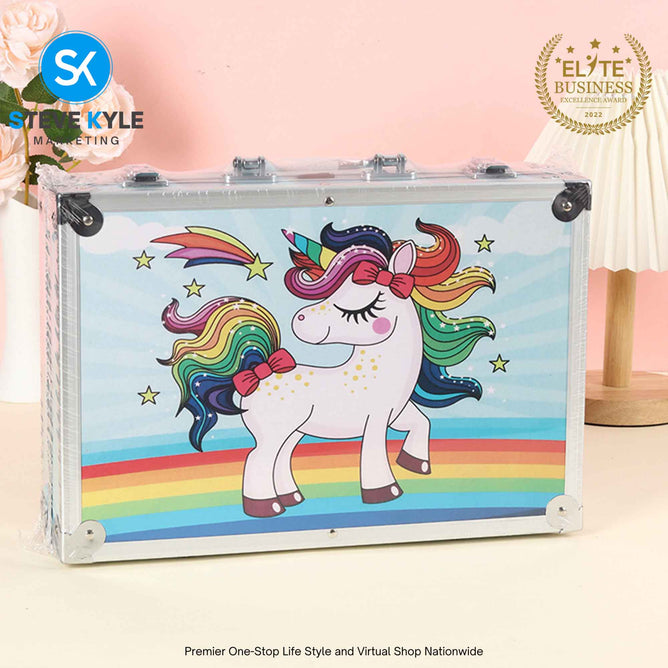 145PCS Folding Art Kit Art Set for Girls Gift Ideas for Kids School Art Supplies Best Gift