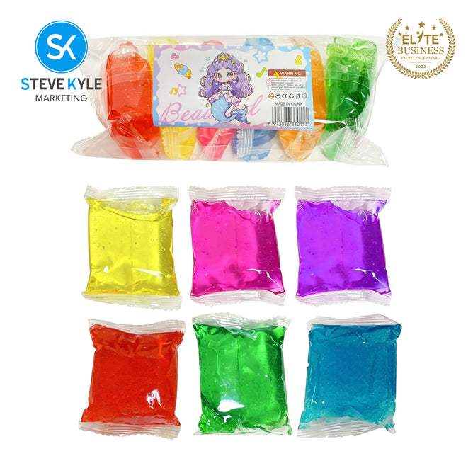Steve Kyle Soft Stretch Crystal Slime Toy Colorful Jelly Series DIY Play Kit