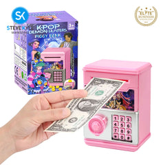 Steve Kyle Colorful Girl Group Design Cute Piggy Bank Toy Coin Saver Money Storage Box Educational Saving Bank For Children