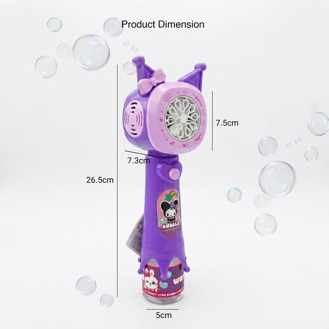 Steve Kyle Handheld Automatic Bubble Blower Toy with Cartoon Design for Kids Party Outdoor Activities