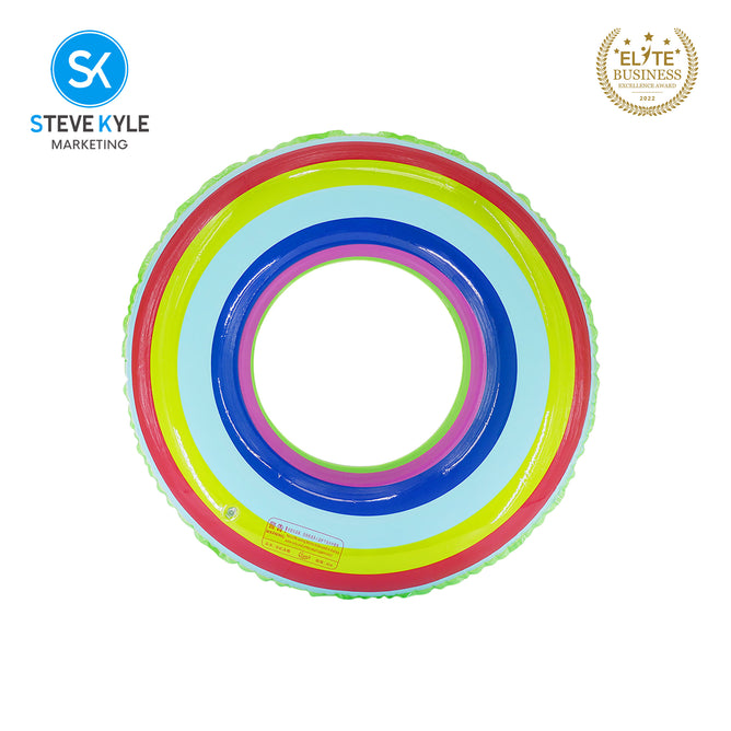 Steve Kyle Inflatable Swim Ring Assorted Cartoon Pattern For Outdoor Water Fun