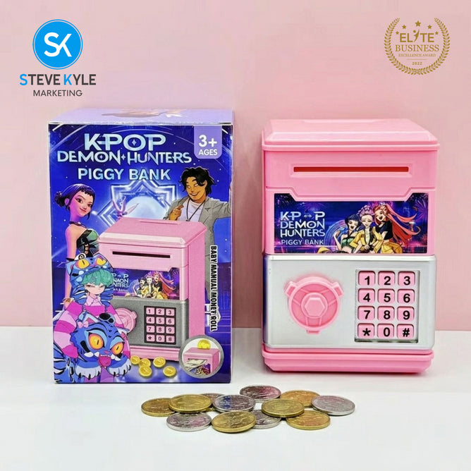 Steve Kyle Colorful Girl Group Design Cute Piggy Bank Toy Coin Saver Money Storage Box Educational Saving Bank For Children