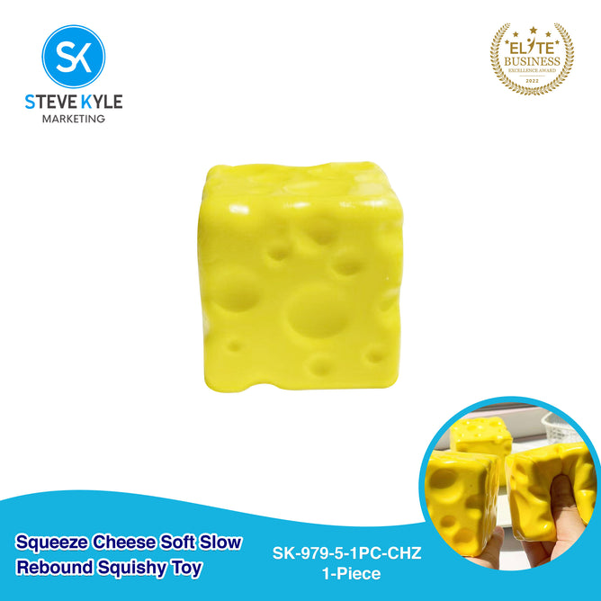 Steve Kyle Gradient Rainbow Butter Cheese Squishy Toy Soft Slow Rebound Fidget Squeeze Toy