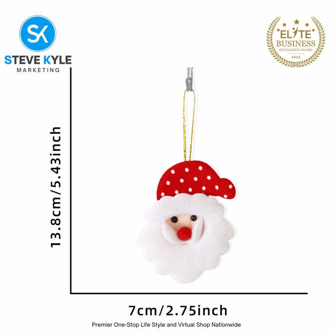 Cute Christmas Tree Hanging Ornaments Felt Pendant Doll Deer Snowman For Xmas Home Decor