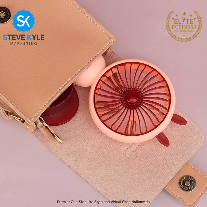 Rechargeable Mini Handheld Fan Perfect for Adults and Kids