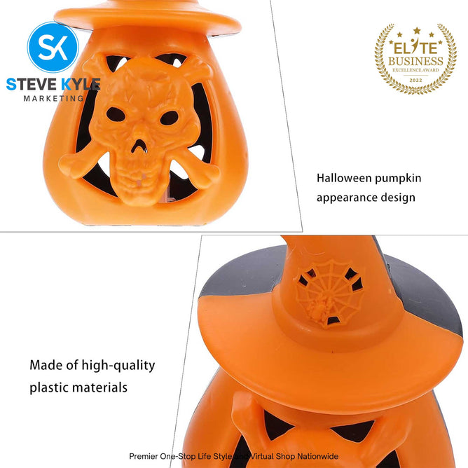 Halloween Lantern Pumpkin Ghost Lantern Lamp Hanging Scary Candle Light Props Kids Toys