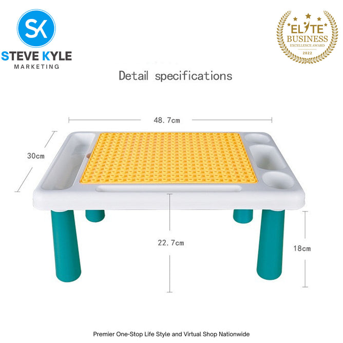 Creative Lego Blocks with Multi-purpose Table Playset