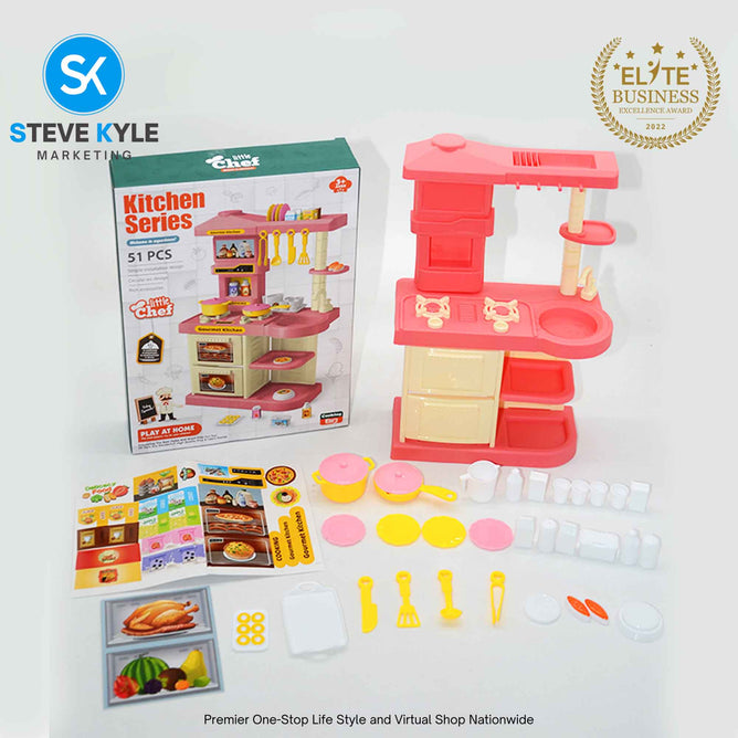 Pretend Kitchen Play Set for Kids Little Kitchen Series Early Learning Best Gift Toy
