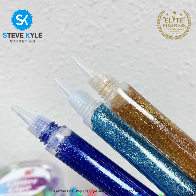 30PCS Non-Toxic Glitters Glue Stationery School Supplies for Kids