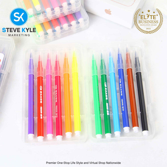 Water Color Set Pen Portable Boxed Multi-color for Children Students Art Supplies
