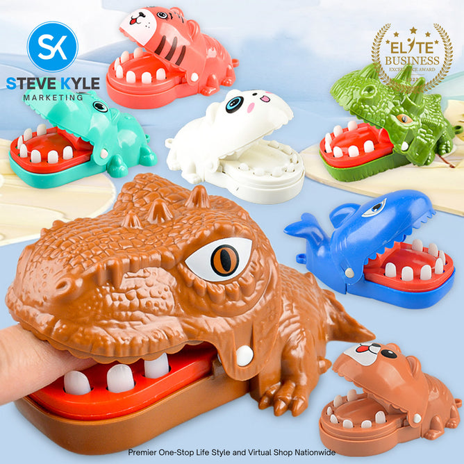 Steve Kyle Funny Biting Finger Dinosaur Teeth Toy Adventure Games Party Family