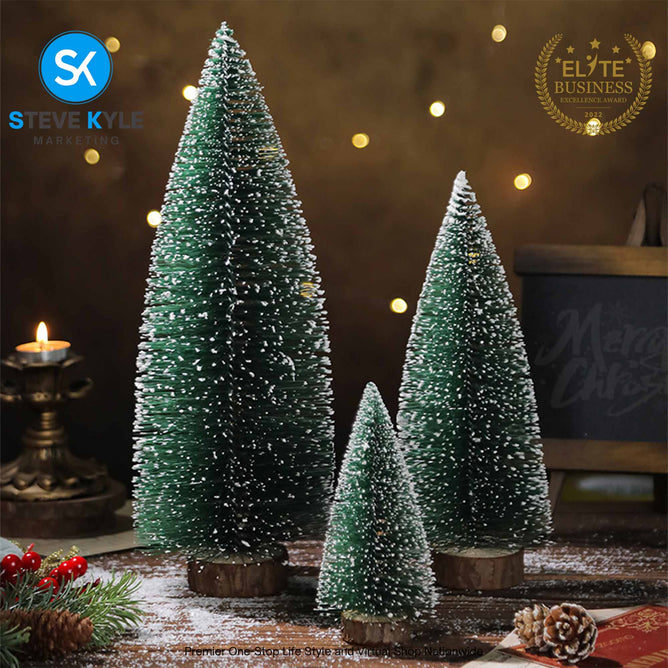 Mini Christmas Tree Tabletop Decorations Tree With LED Light Artificial Cedar Pine for Holiday
