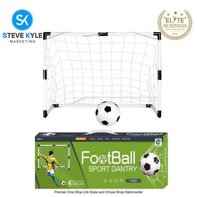Portable Soccer Goal Set Toys for Kids and Families with Box Best Gift Toys