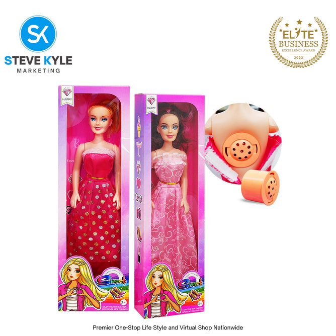 (1 BOX) Random Happy Barbie Girl Lovely Doll Best Gift Toy for Kids