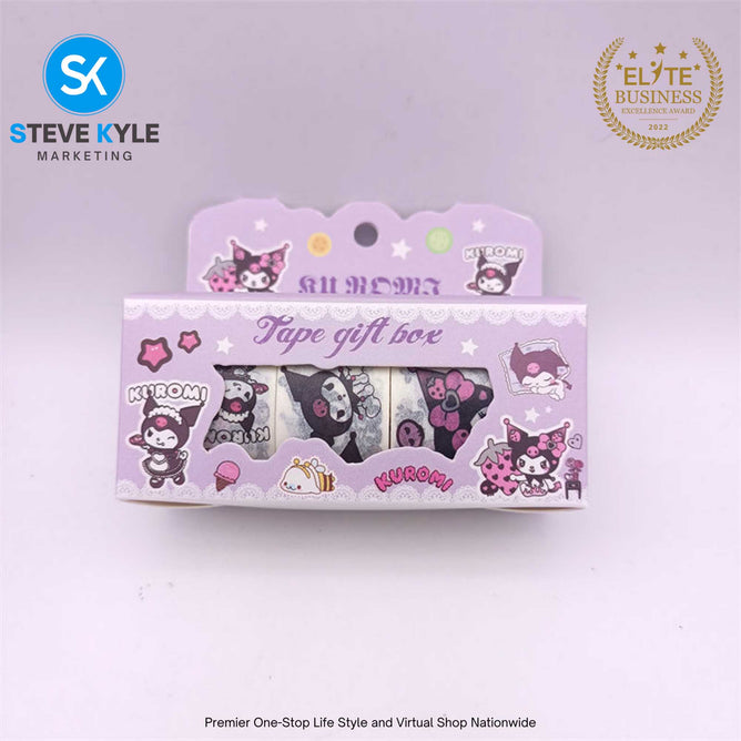 Random Tape Stickers Kawaii Kuromi Melody Cinnamoroll Pompompurin  DIY Sticker Kid Toys Stationery
