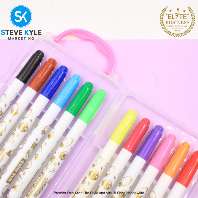Creative Kindergarten Coloring Mini Water Color Pen Washable Art Color