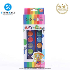 16 Colors Water Color Paint Pigment Art & Craft Color Design School Supplies