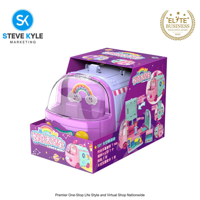 Mini Children Travel Space Car Toy Pretend Play Space Car Children Toy