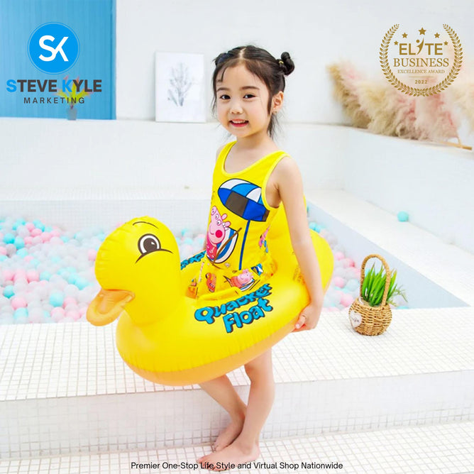 Quacker Baby Float See-Me-Sit Rider Inflatable Pool Floats for Kids