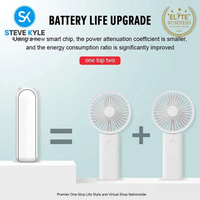 Portable Fan Foldable Small Fan Mini Handheld Fan USB Rechargeable Silent Handheld Folding Fan
