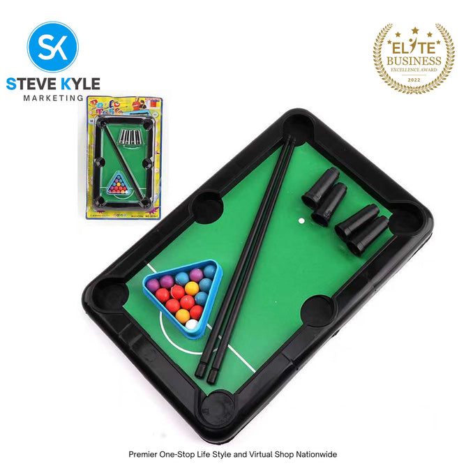 Billiard Ball Snooker Pool Table Top Game Set Kids Toy