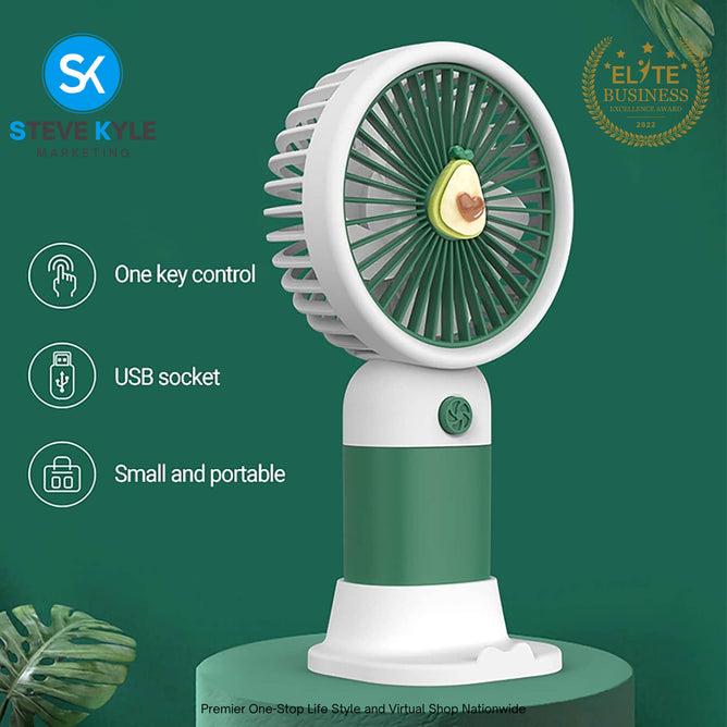 Candy Color Summer Cooler Portable Fan Handheld Mini Fan USB Rechargeable Portable Fan