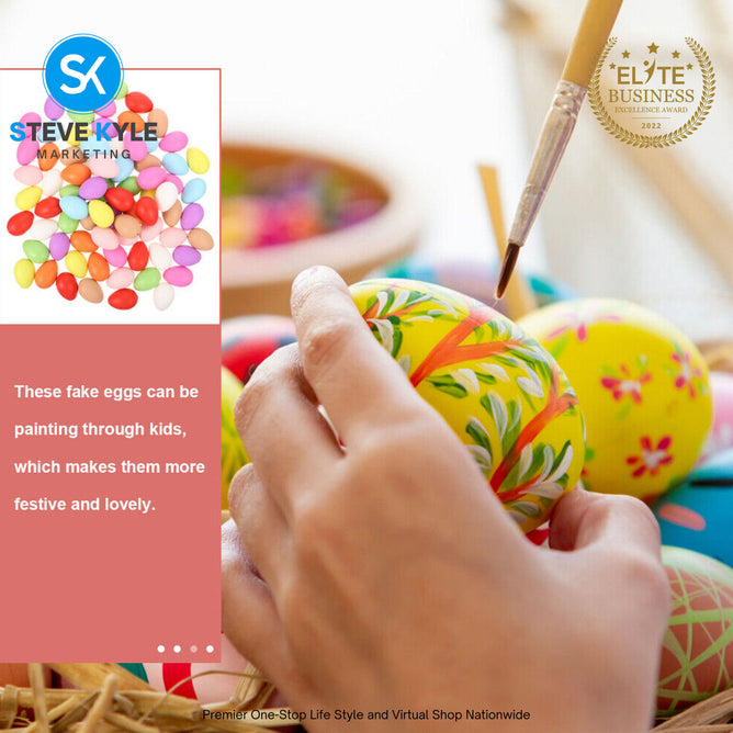 Fake Egg 12cm Egg Colorful DIY Easter Egg Kids Drawing