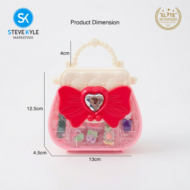 Steve Kyle Kids Beauty Handbag Toy Set with Rings and Nail Accessories