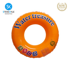 Steve Kyle Inflatable Swim Ring ABCD Series Print For Outdoor Water Fun