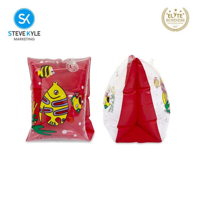 Steve Kyle Transparent Inflatable Arm Band Little Reef Fish Floaties For Swimming Outdoor Fun
