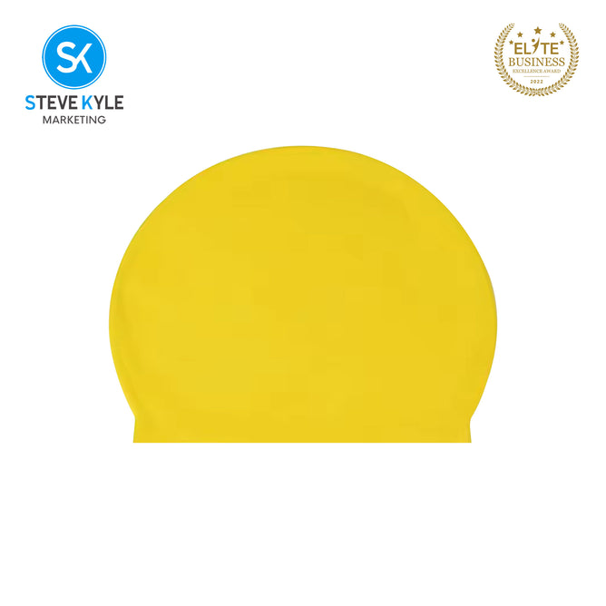 Steve Kyle Comfortable Fit Solid Color Latex Swimming Cap Ear Protection