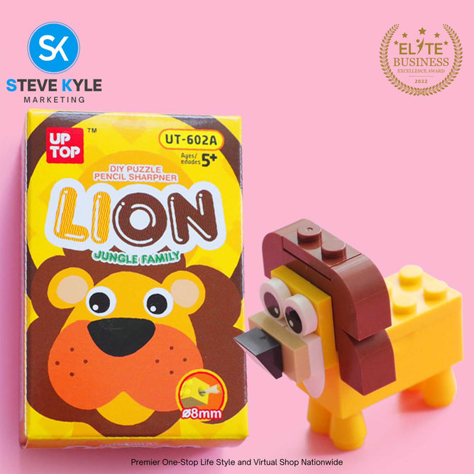 DIY Creative Building Blocks Pencil Sharpener Stationery Kindergarten Kids Puzzle Toy