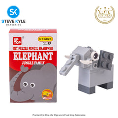 DIY Creative Building Blocks Pencil Sharpener Stationery Kindergarten Kids Puzzle Toy