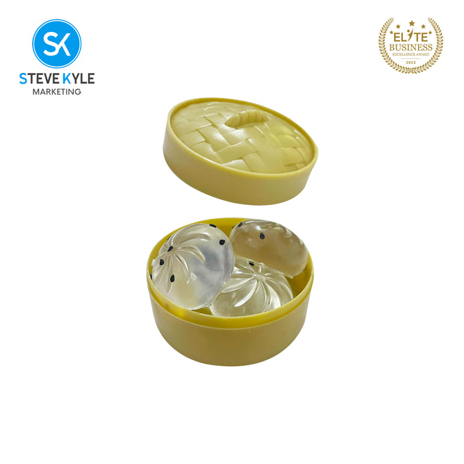 Steve Kyle Simulated Dumpling Squishy Toy Soft Fast Rebound Glitter Face Fidget Squeeze Toy