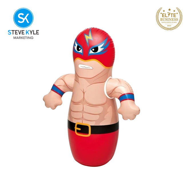 Steve Kyle Inflatable Animal Design Boxer Tumbler Punching Bag Indoor Outdoor Stress Relief Toys