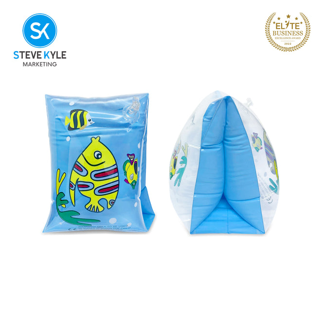 Steve Kyle Transparent Inflatable Arm Band Little Reef Fish Floaties For Swimming Outdoor Fun