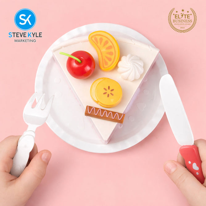 Steve Kyle DIY Delicious Cake 42 Pieces Toy Set Pretend Play Birthday For Kids