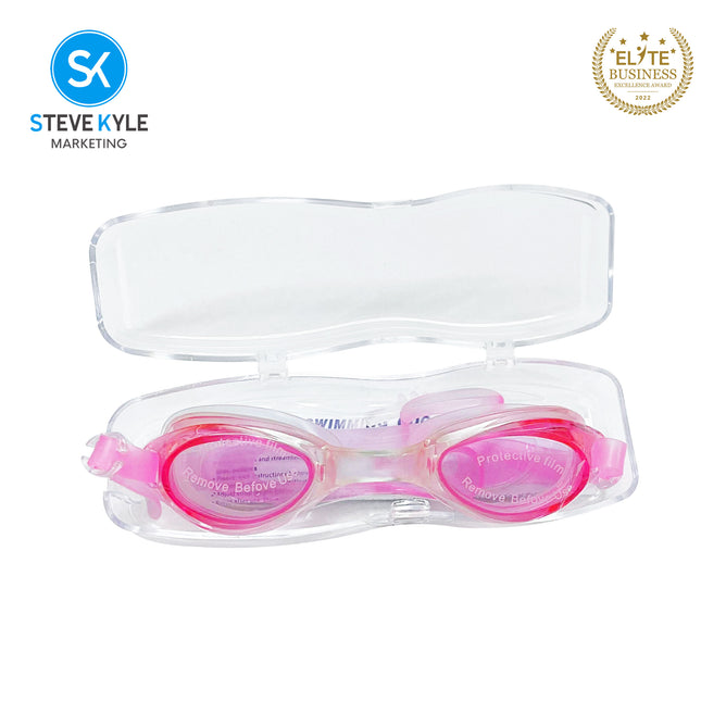 Steve Kyle UV Protection Ergonomic Fit Neon Color Lens Adjustable Strap Anti-Fog Swimming Goggles