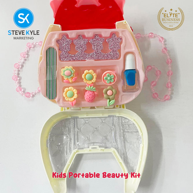 Steve Kyle Kids Beauty Handbag Toy Set with Rings and Nail Accessories