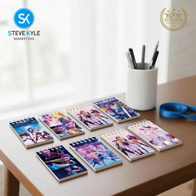 Steve Kyle Ten Pieces Colorful Girl Group Mini Spiral Notebook Collection 24 Pages For Party Giveaway Classroom Supplies