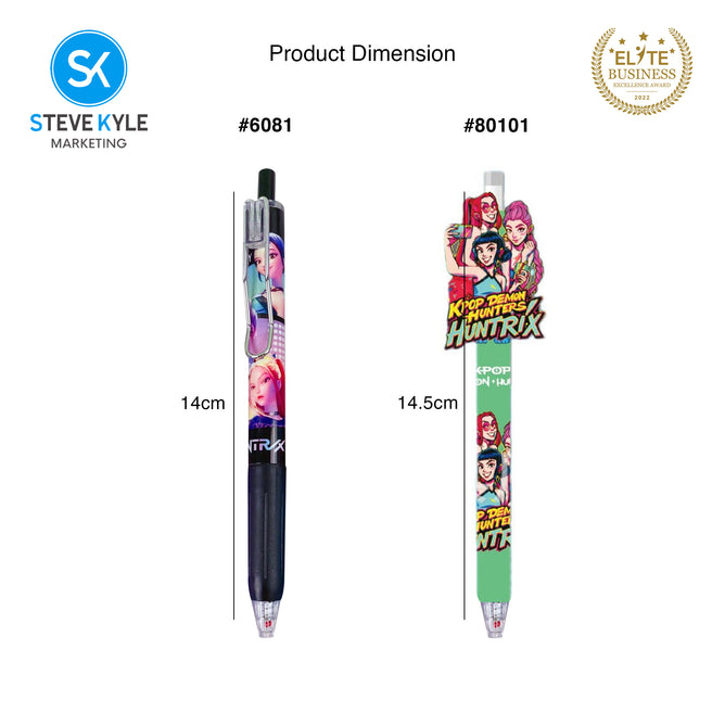Steve Kyle Colorful Girl Group Theme 0.5mm Neutral Pen Blind Box Press Pen For Party Giveaway Classroom Supplies