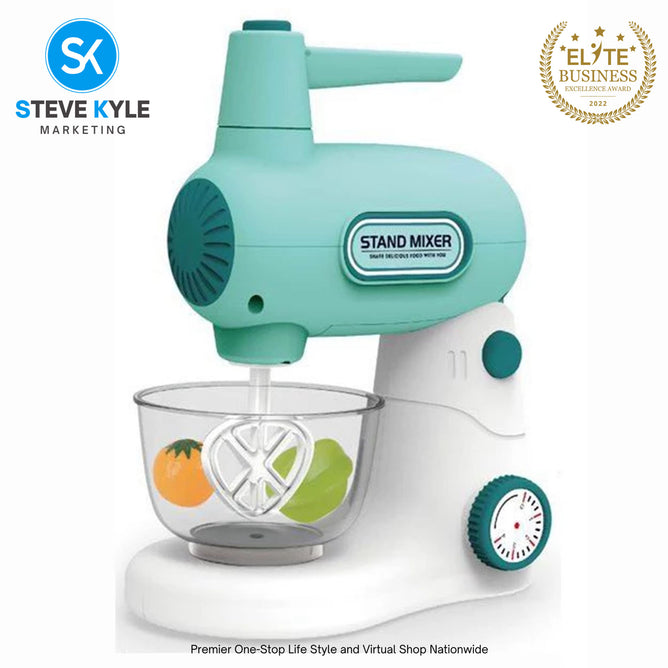 Kids Blender Kitchen Simulation Mixer Toy Playset Pretend Mixer Playset Best Gift